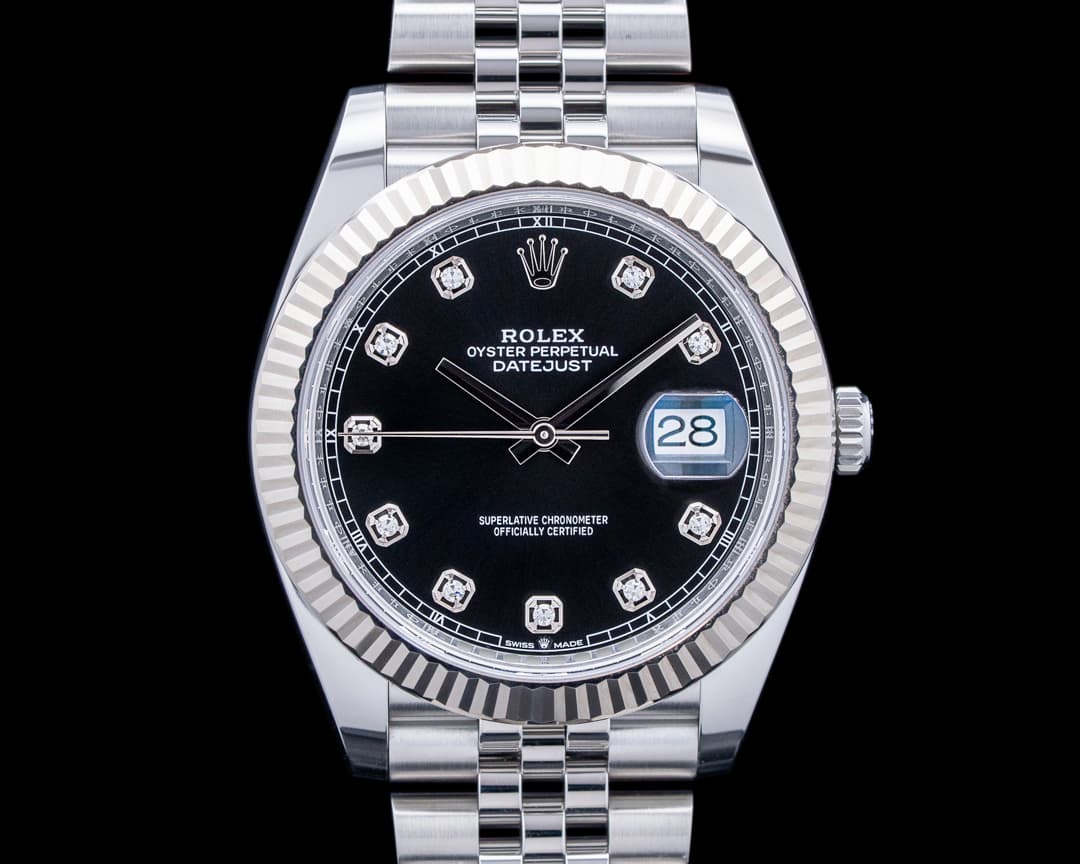 Rolex 126334 Datejust 41 Jubilee SS Black Diamond Dial 2026