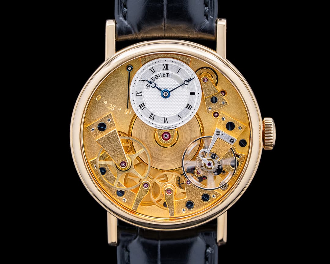 Breguet 7027BA Tradition 18K Yellow Gold Champagne Dial