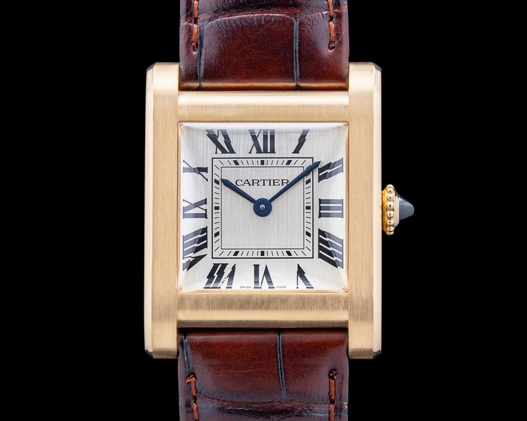 Cartier WGTA0108 Tank Normale 18K Yellow Gold Silver Dial LIMITED
