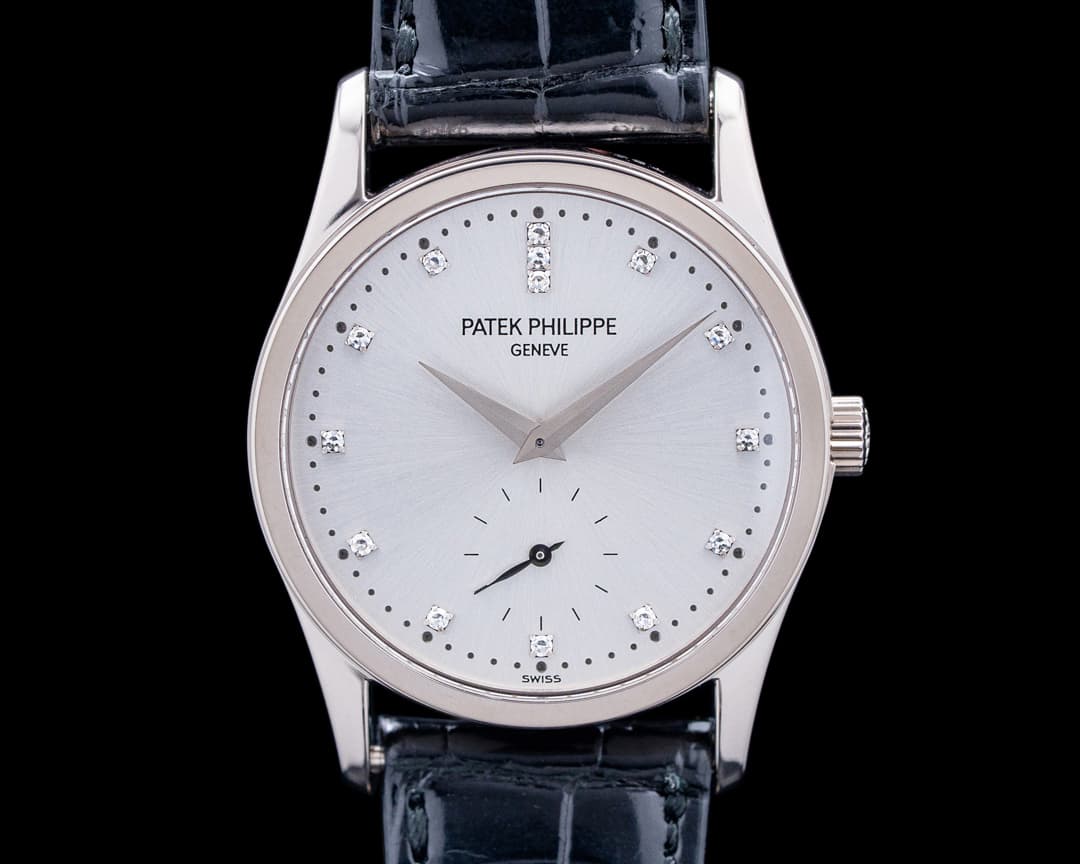 Patek Philippe 3796G Calatrava Japan Edition 18K White Gold Silver Diamond Dial LIMITED