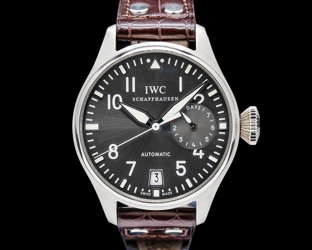 IWC IW500402 Big Pilot 18K White Gold Gray Dial