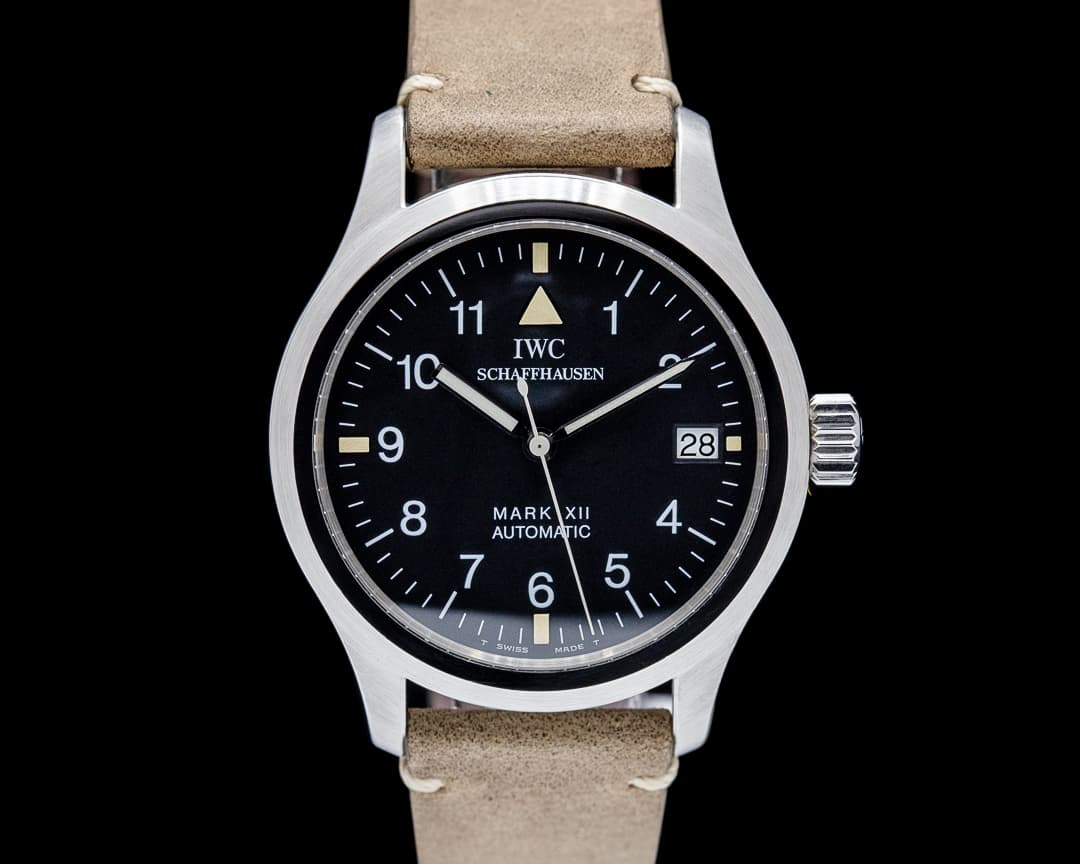 IWC 3241-001 Mark XII Pilot's Watch SS Black Dial