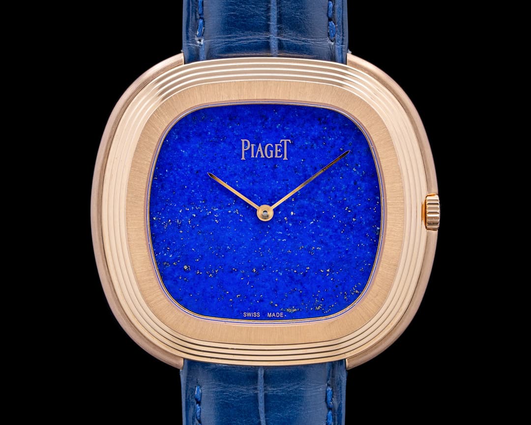 Piaget Vintage Inspiration "Andy Warhol" 18K RG Blue Lapis Dial