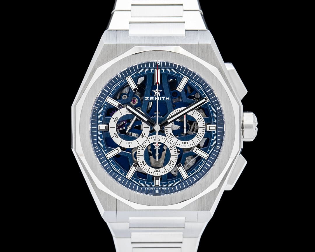 Zenith Defy Skyline Chronograph SS Blue Skeleton Dial