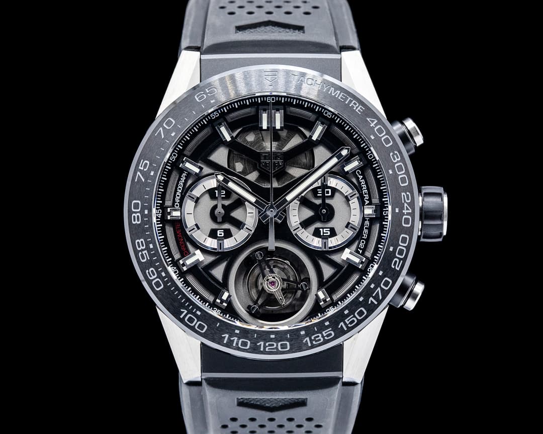 TAG Heuer Carrera Heuer 02T Tourbillon Ceramic Black Skeleton Dial