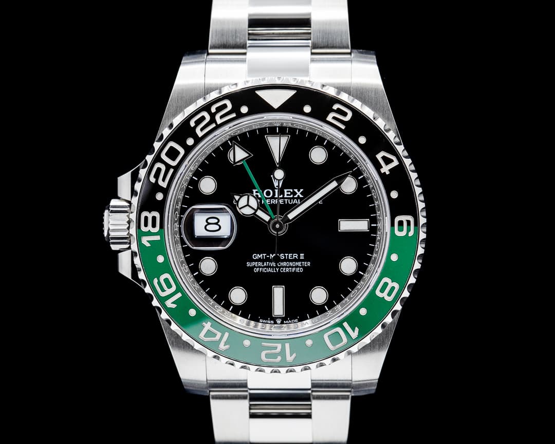 Rolex 126720VTNR GMT-Master II Left-Handed SS Black Dial