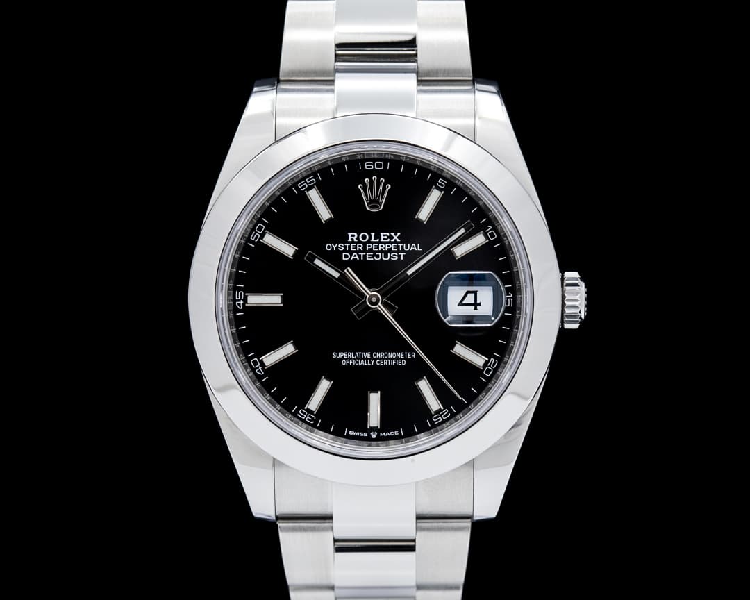 Rolex 126300 Datejust 41 SS Black Dial
