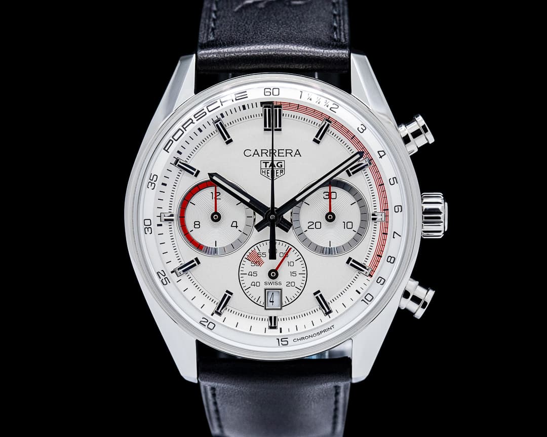 TAG Heuer Carrera Chronosprint x Porsche Special Edition SS Silver Dial