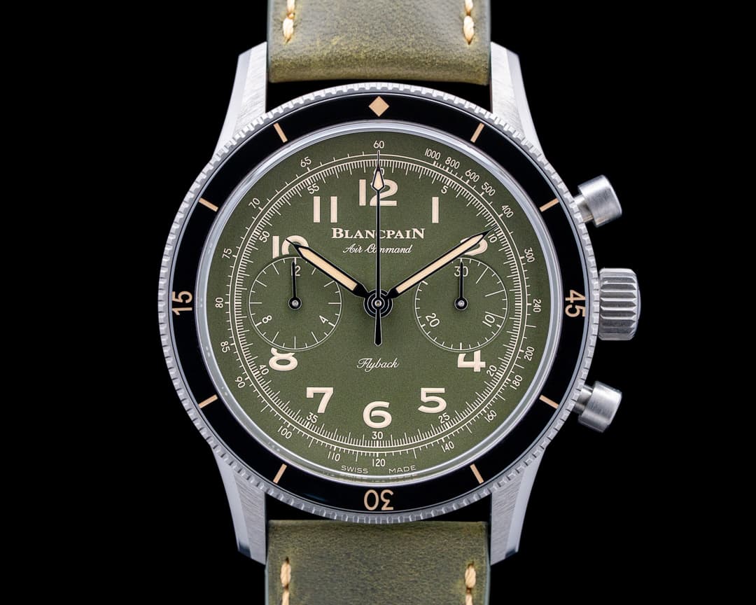 Blancpain AC02 Air Command Titanium Green Dial LIMITED UNWORN