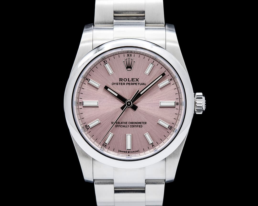 Rolex 124200 Oyster Perpetual 34 SS Candy Pink Dial