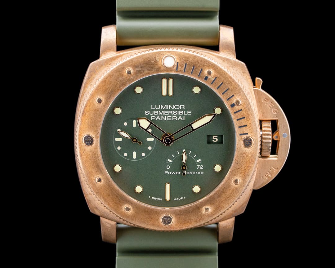 Panerai PAM00507 Luminor Submersible 1950 Bronze Green Dial LIMITED