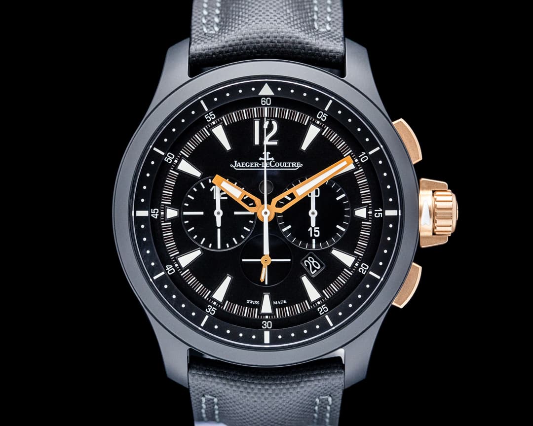 Jaeger-LeCoultre Q205L570 Master Compressor Chronograph Ceramic 18K RG Black Dial