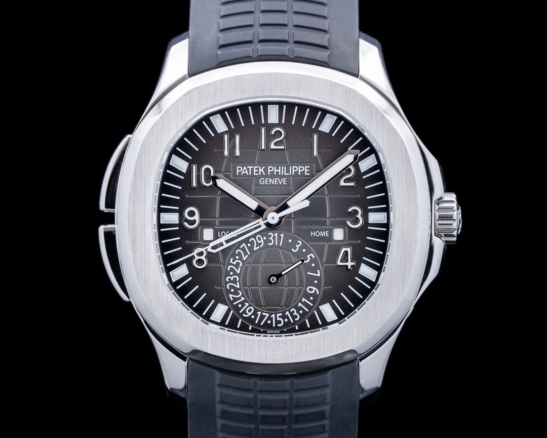 Patek Philippe 5164A Aquanaut Travel Time SS Black Dial