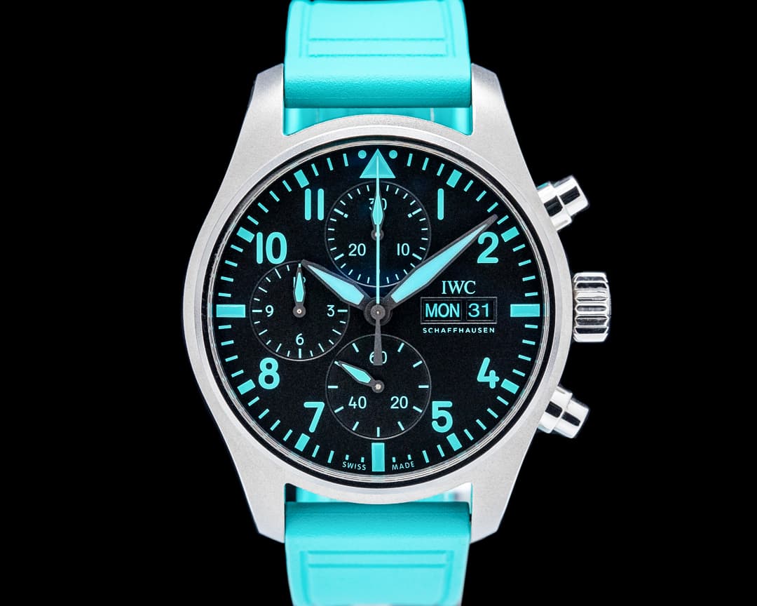 IWC Pilot's Chronograph Mercedes-AMG Petronas Titanium Black Dial 2025