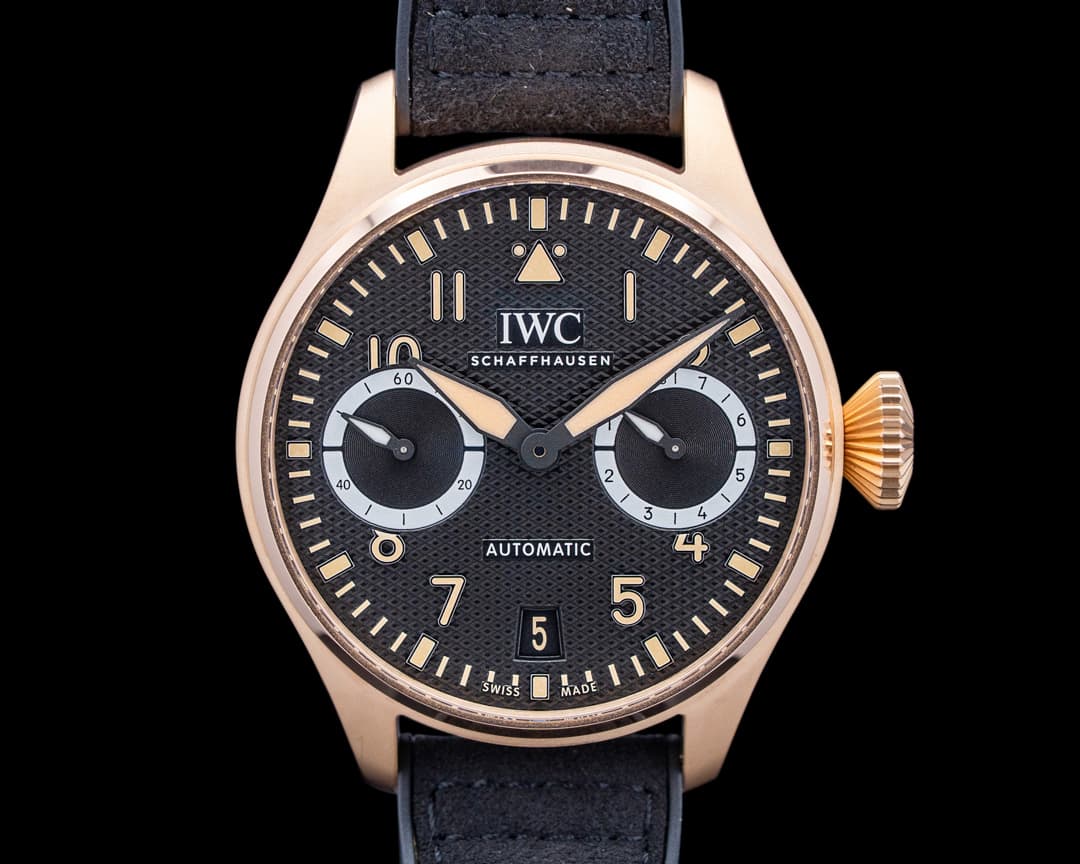 IWC IW501201 Big Pilot's Watch AMG G 63 18K Rose Gold Black Dial