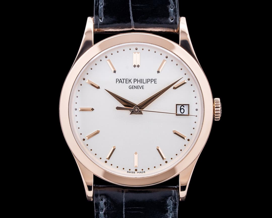 Patek Philippe 5296R Calatrava 18K Rose Gold Silver Dial