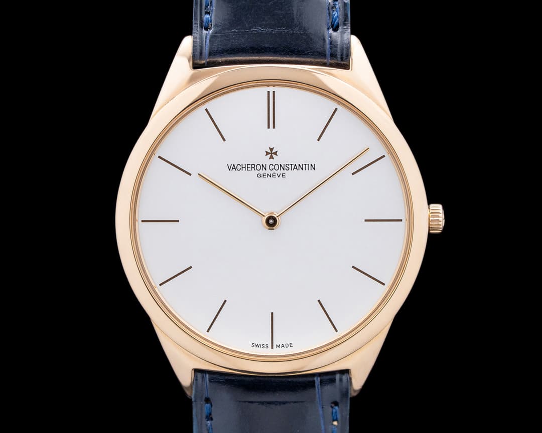 Vacheron Constantin 33155 Historiques Ultra-Fine 1955 18K Rose Gold Silver Dial