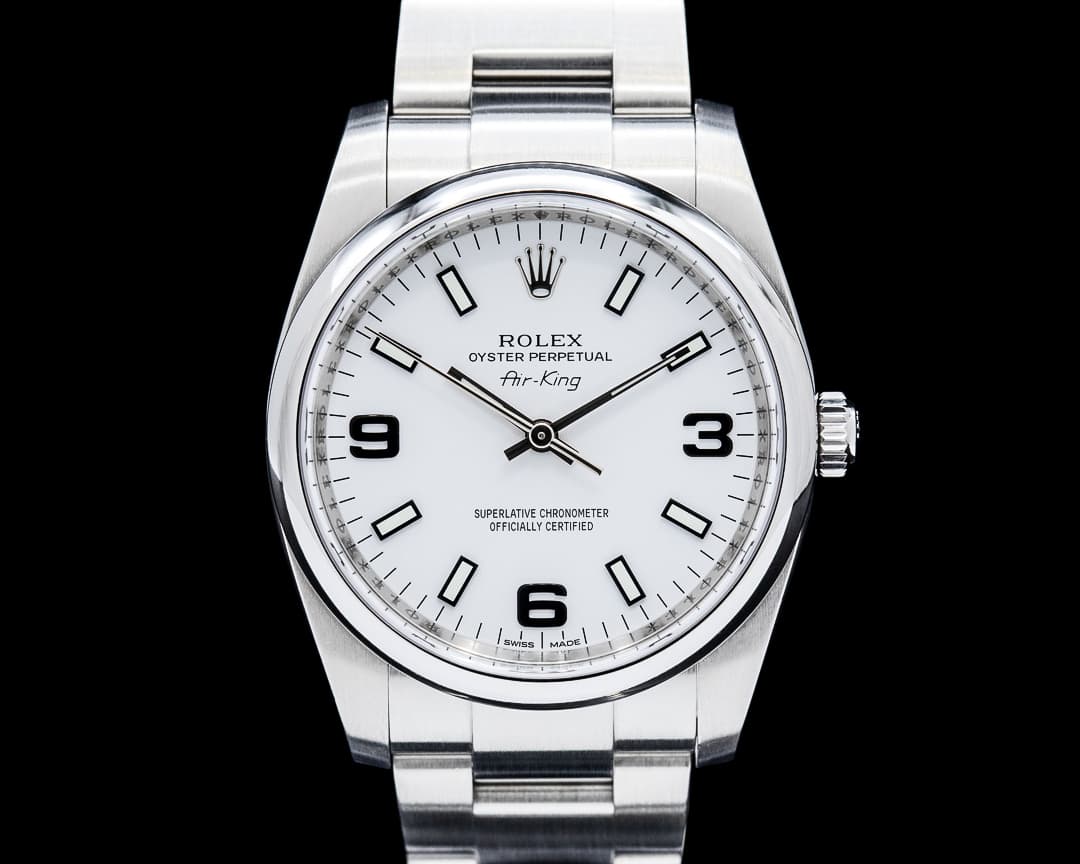 Rolex 114200 Air-King SS White Dial
