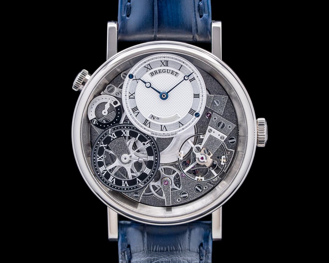 Breguet 7067BB Tradition GMT 18K White Gold Skeleton Dial