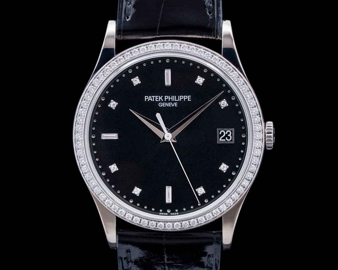 Patek Philippe 5297G-001 Calatrava 18K White Gold Black Dial