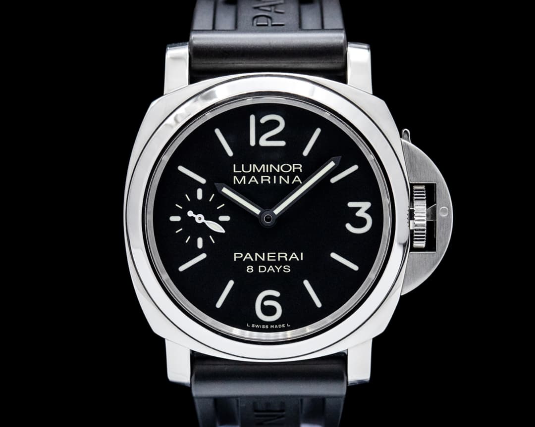 Panerai PAM00510 Luminor Marina 8 Days Acciaio Black Dial
