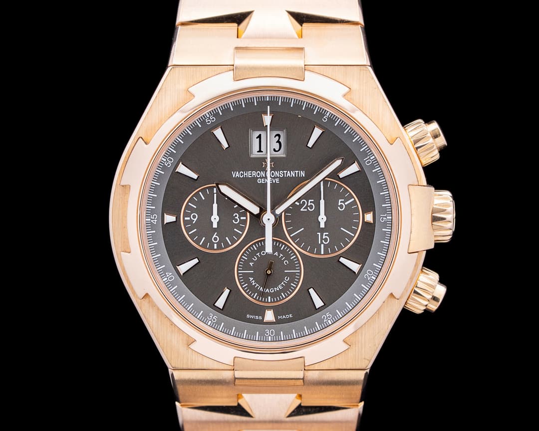 Vacheron Constantin 49150/000R-9338 Overseas Chronograph 18K Rose Gold Gray Dial