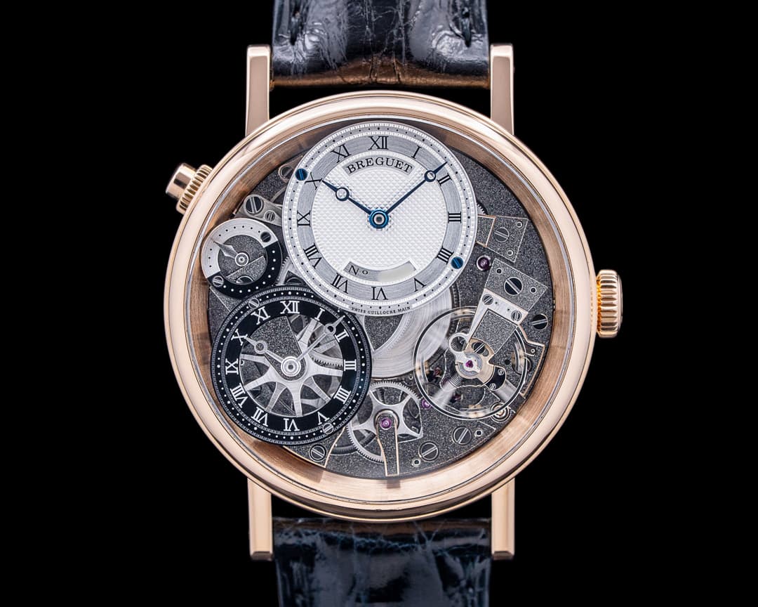 Breguet 7067BR Tradition GMT 18K Rose Gold Silver Dial