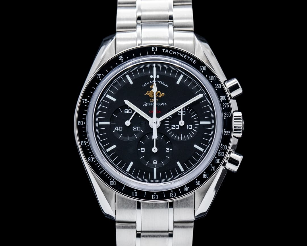 Omega Speedmaster Professional Moonwatch "50th Anniversary" SS Black Dial