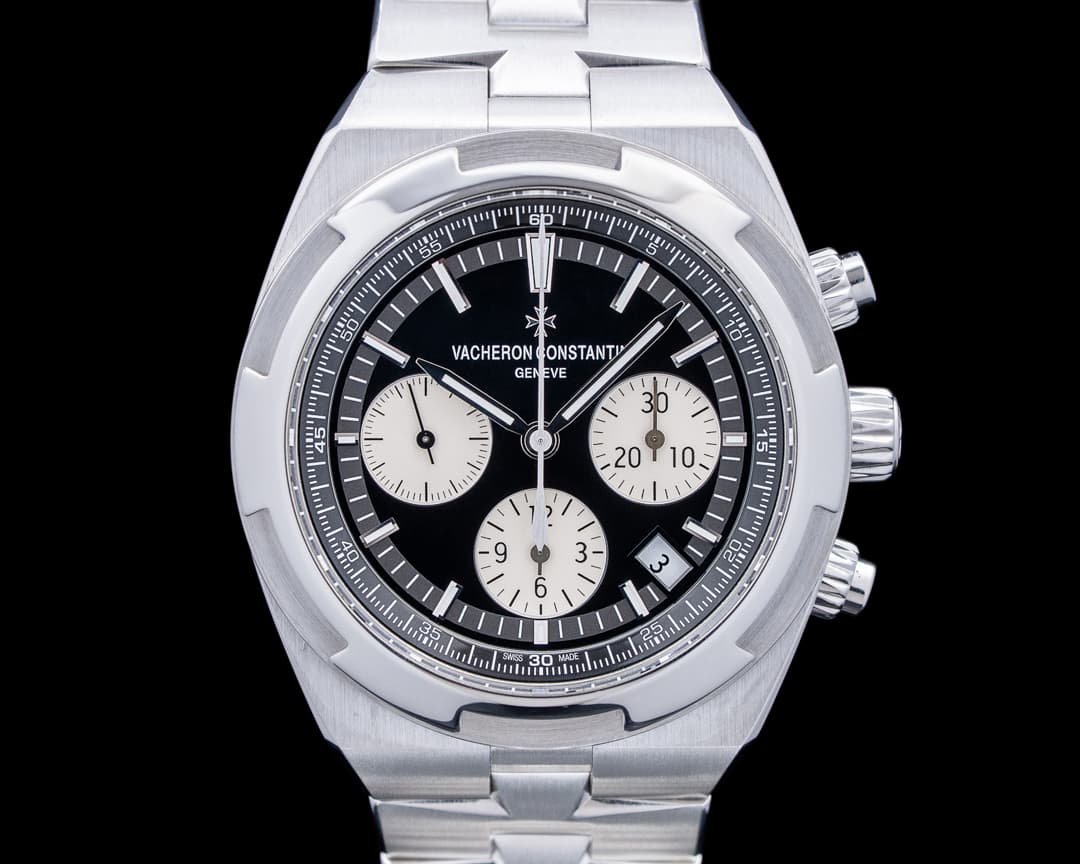 Vacheron Constantin 5500V Overseas Chronograph SS Black Dial