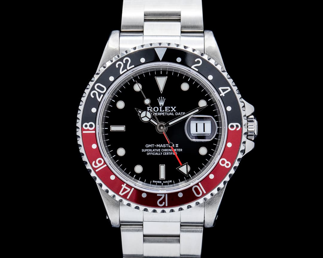 Rolex 16710A GMT-Master II "Coke" SS Black Dial Circa. 1997
