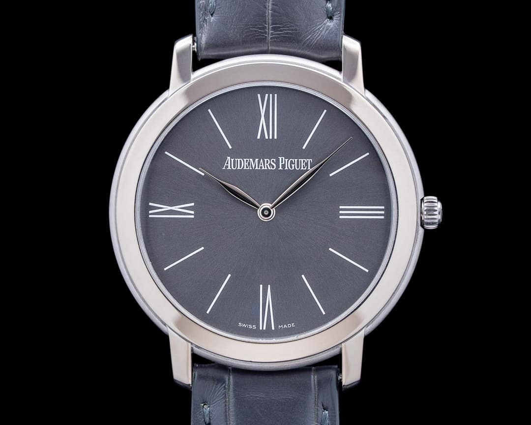 Audemars Piguet 15093BC Jules Audemars Extra-Thin 18K White Gold Gray Dial