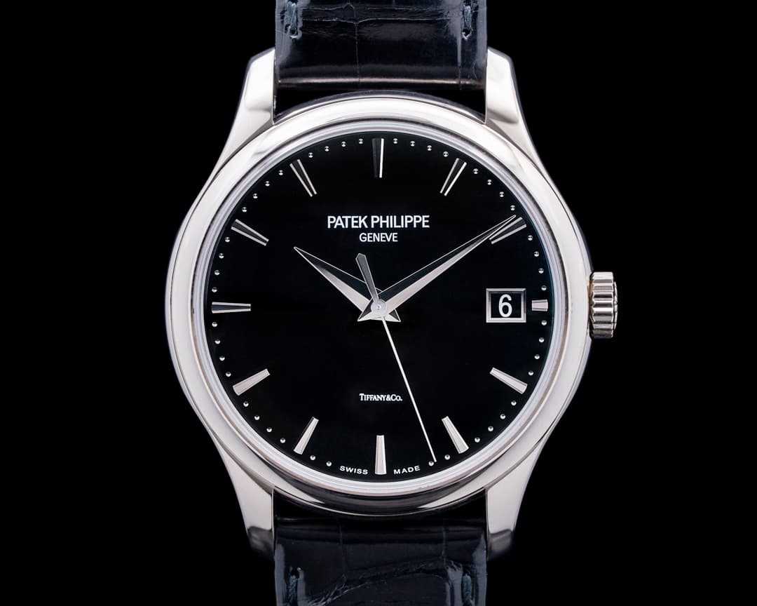 Patek Philippe 5227G Calatrava "TIFFANY & CO." 18K White Gold Black Dial