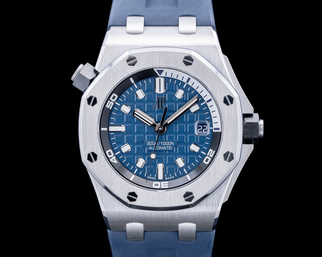 Audemars Piguet 15720ST Royal Oak Offshore Diver SS Blue Dial