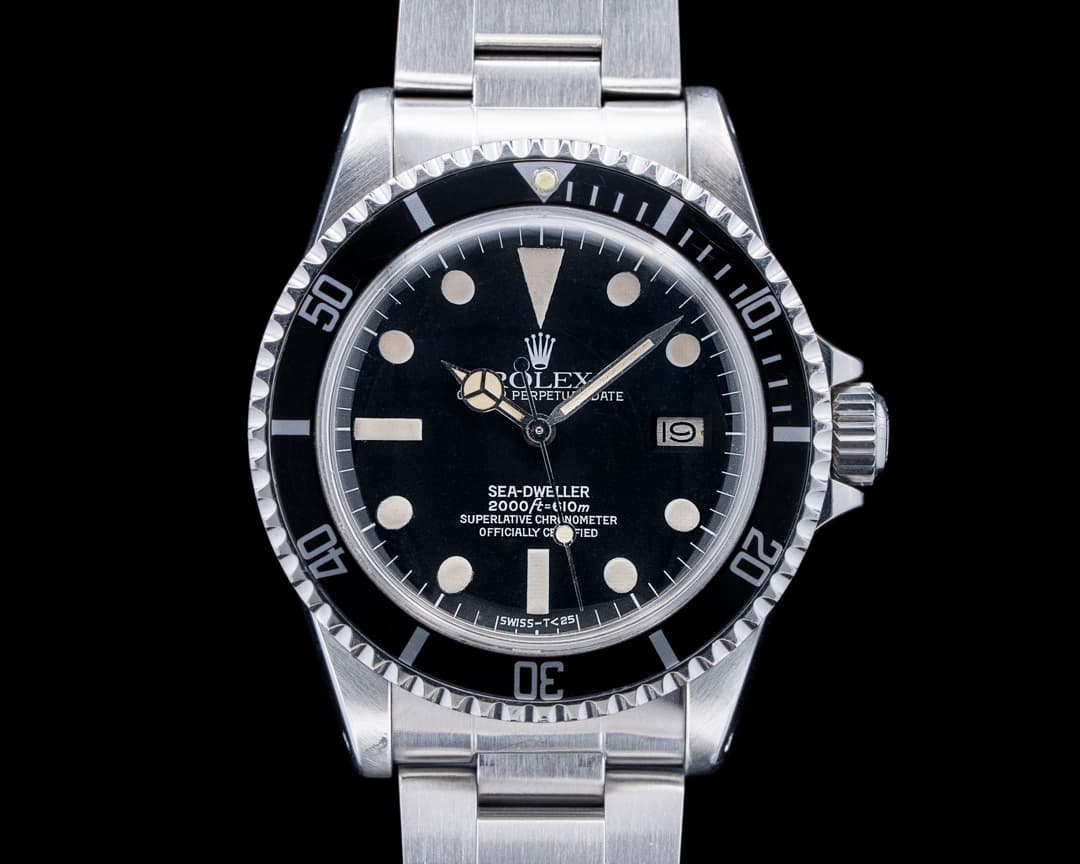 Rolex 1665 Vintage Sea Dweller "Great White" SS Black Dial