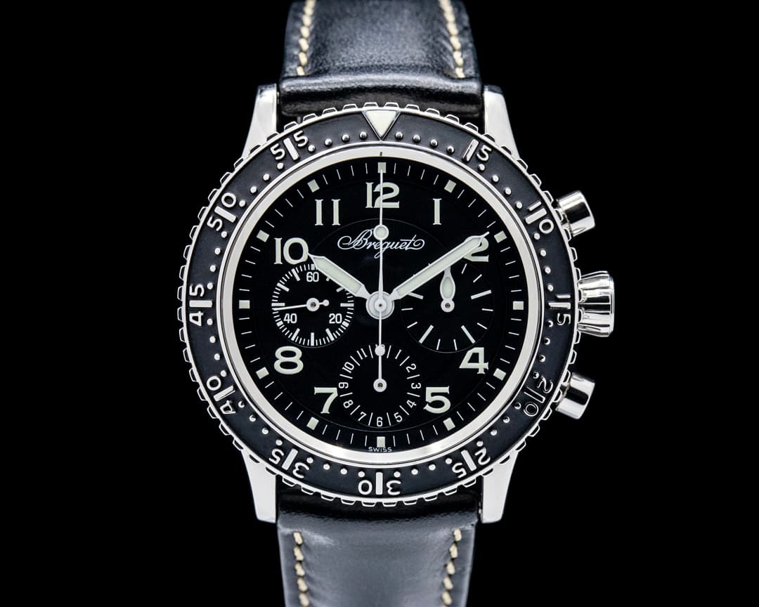 Breguet 3803ST/92/3W6 Type XX Aeronavale SS Black Dial