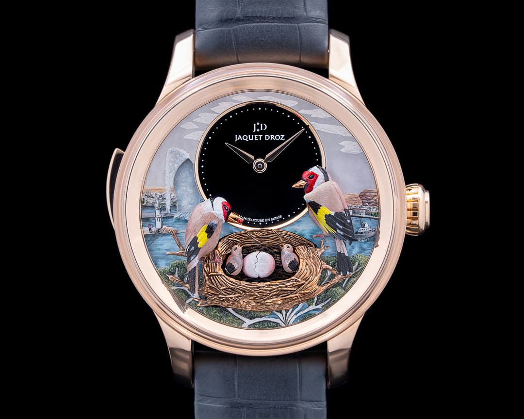 Jaquet Droz Bird Repeater Automata 18K RG Black Onyx UNWORN 2026