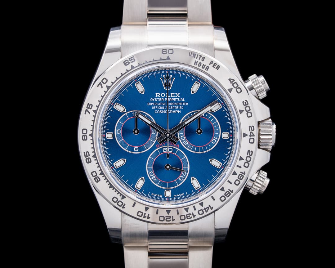 Rolex 116509 Daytona 18K White Gold Blue Dial