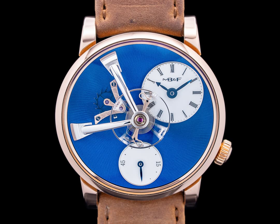 MB&F 51.R1L.W Legacy Machine 101 18K Rose Gold Blue Dial