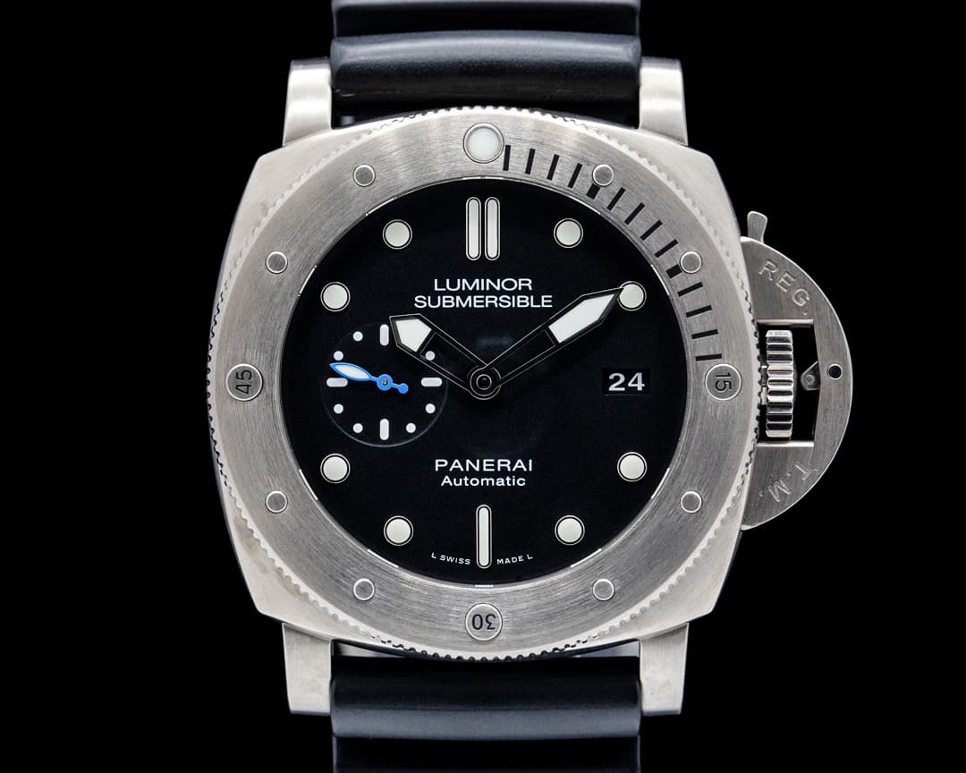 Panerai PAM01305 Luminor Submersible 1950 3 Days Titanium Black Dial