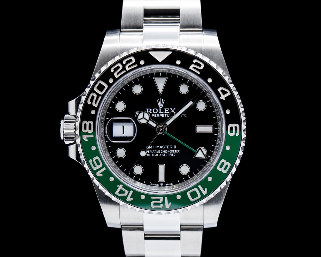Rolex 126720VTNR GMT-Master II "Sprite" SS Black Dial