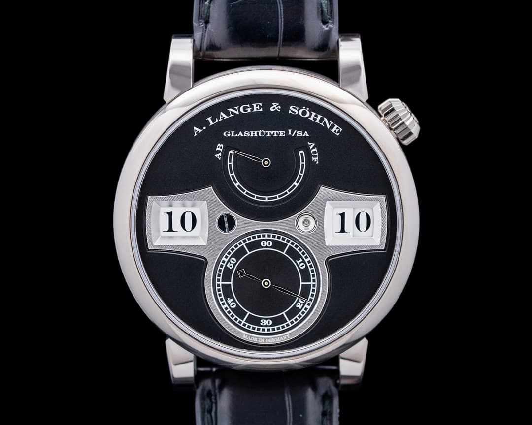 A. Lange & Söhne 140.029 Zeitwerk 18K White Gold Black Dial