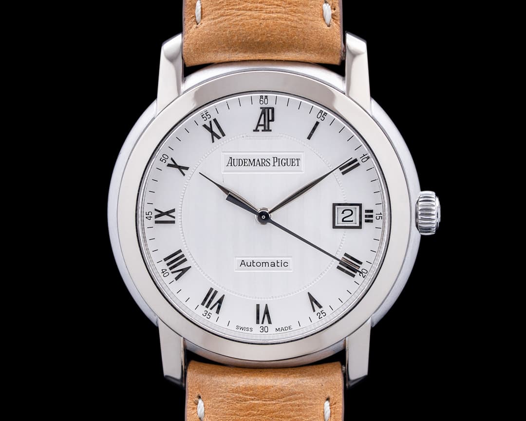Audemars Piguet 15120BC Jules Audemars Automatic 18K White Gold White Dial
