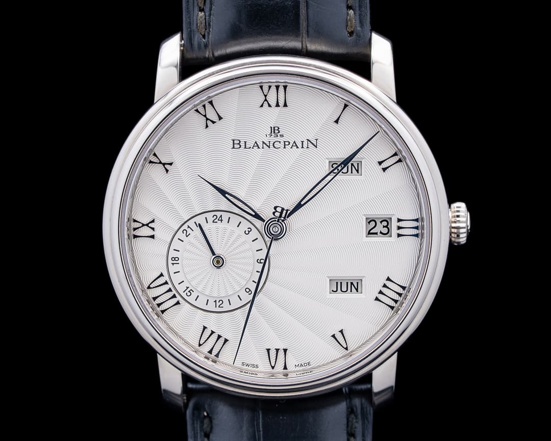 Blancpain 6670 Villeret Quantieme Annuel GMT 18K White Gold Silver Dial 2026