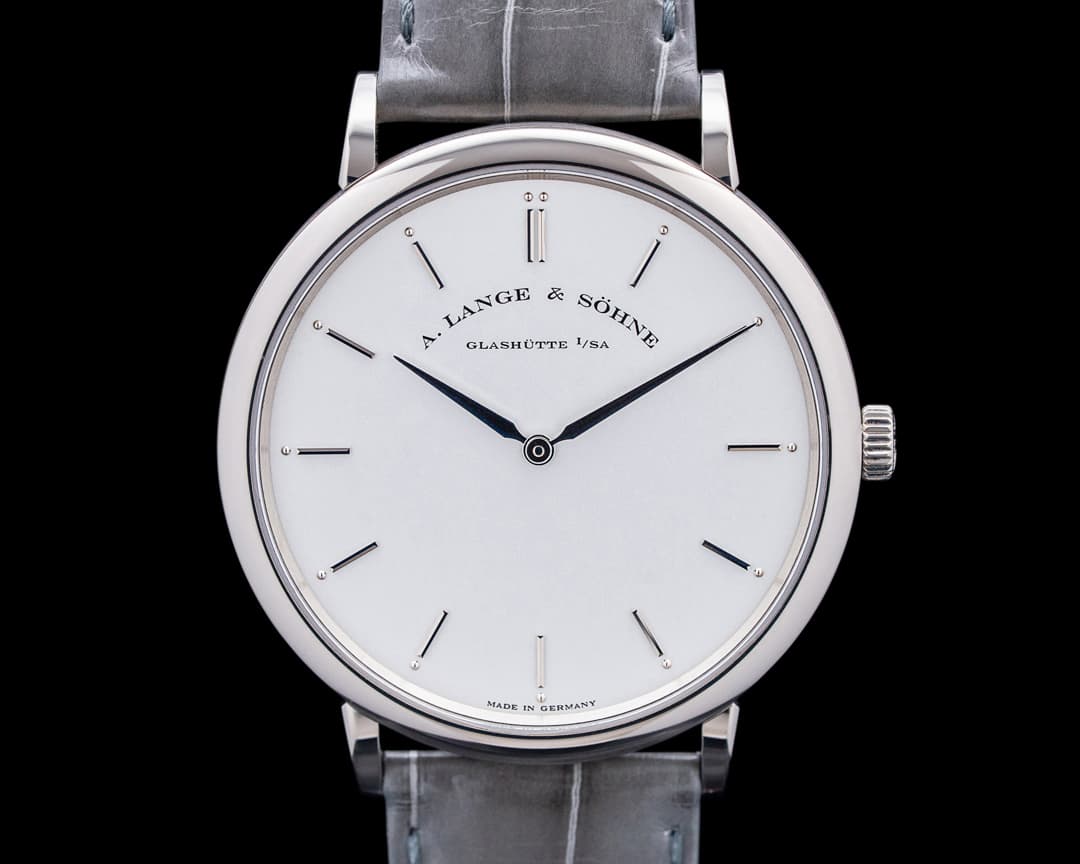 A. Lange & Söhne 211.026 Saxonia Thin 18K White Gold Silver Dial
