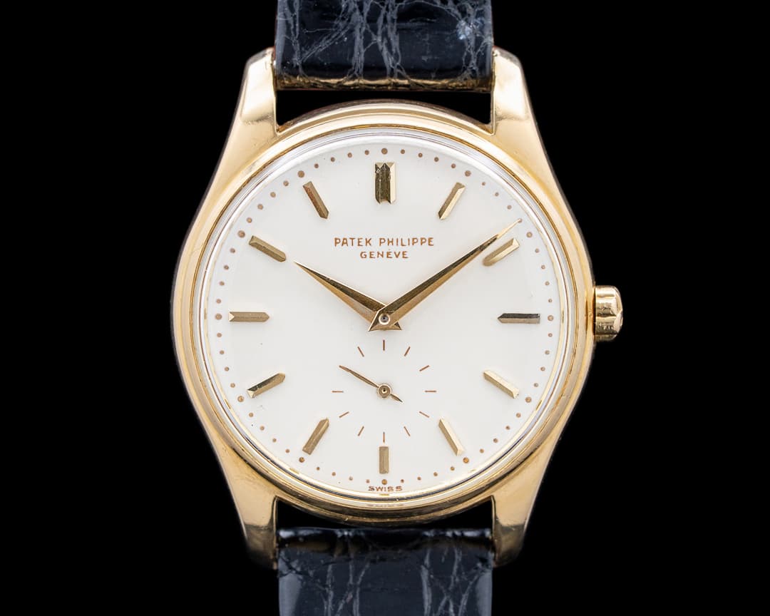 Patek Philippe 2526J Vintage Calatrava 18K Yellow Gold Enamel Dial