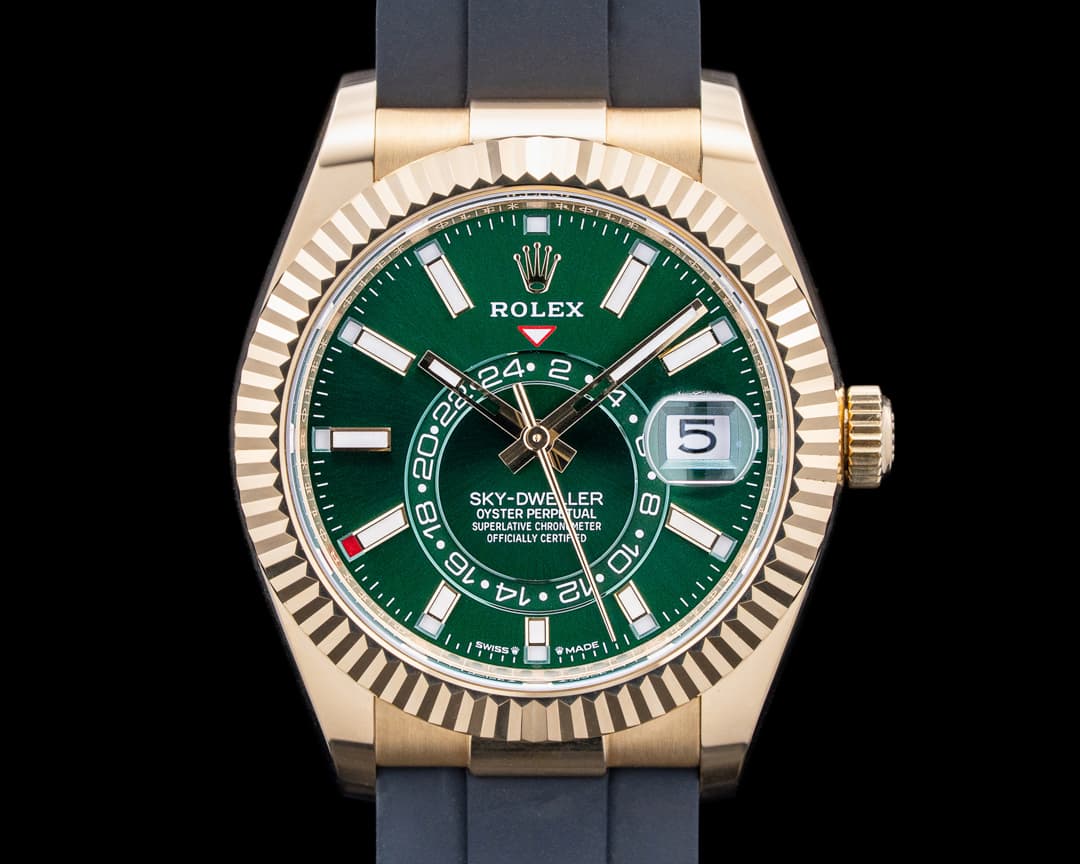 Rolex 336238 Sky-Dweller 18K Yellow Gold Green Dial 2025