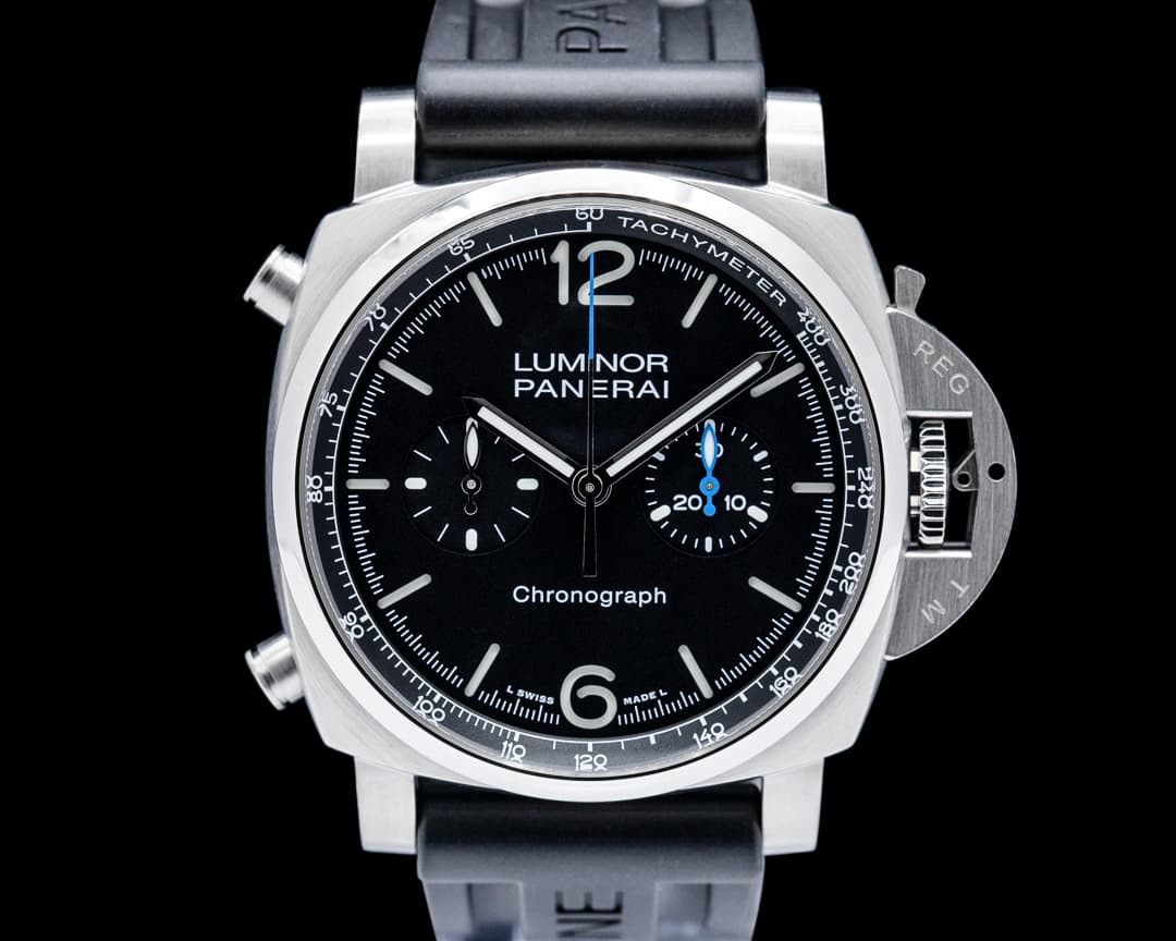 Panerai PAM01109 Luminor Chrono SS Black Dial