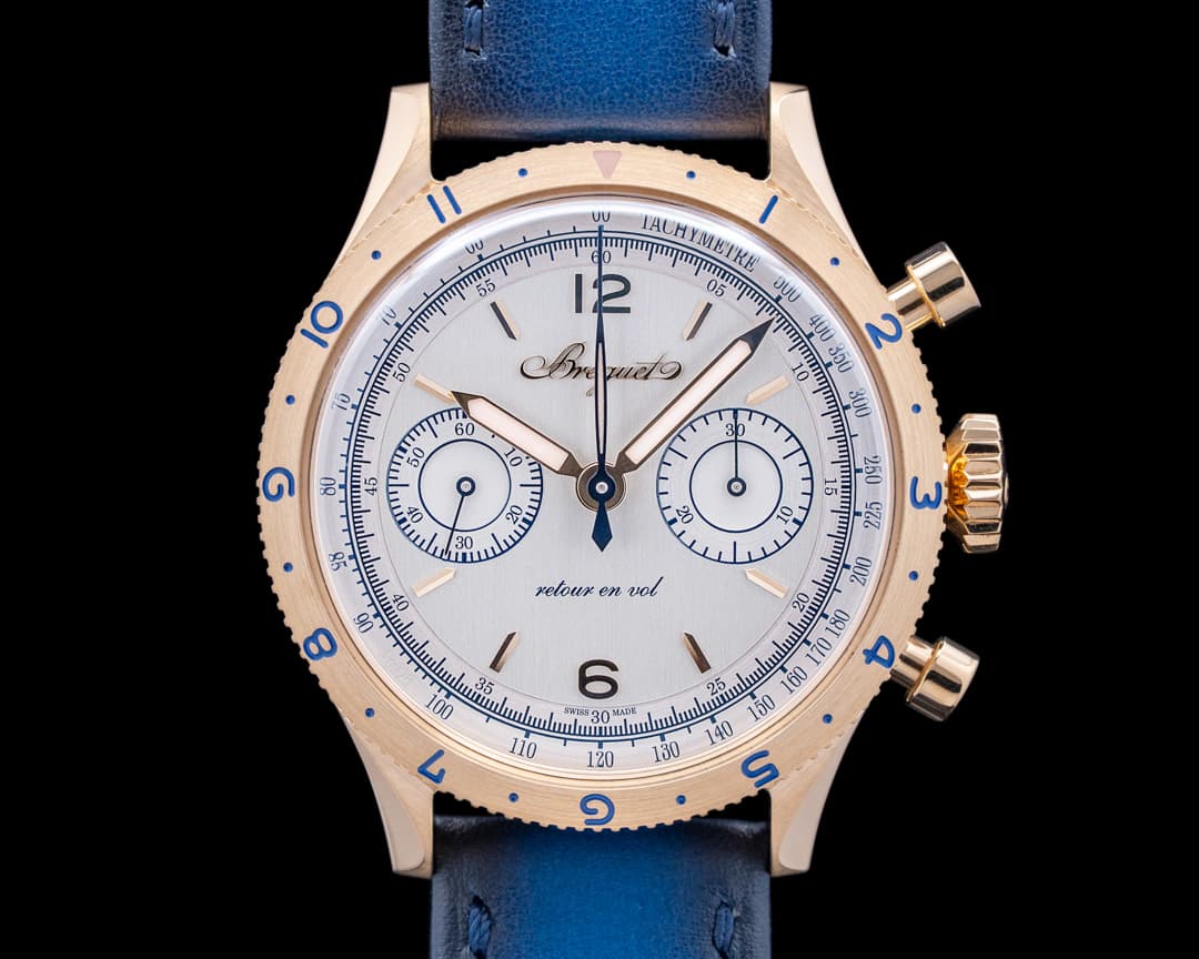 Breguet 2075BH Type XX Chronographe 2075 18K Rose Gold Silver Dial LIMITED