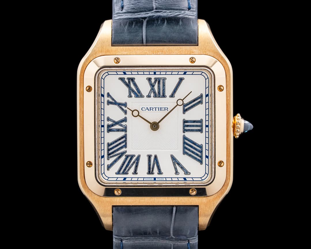 Cartier WGSA0084 Santos-Dumont XL 18K Yellow Gold Cream Dial LIMITED