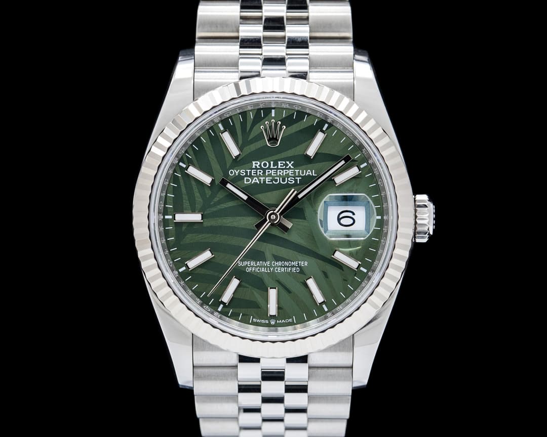 Rolex 126234 Datejust 36 SS Palm Dial